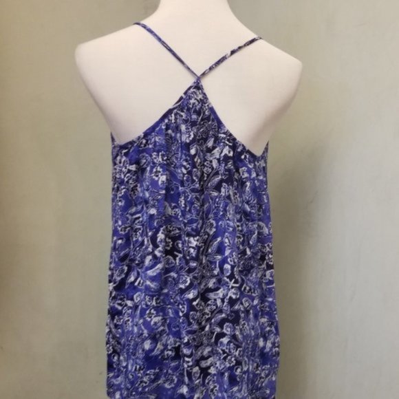 Luck Brand Floral Printed Halter Tank size XS (287) - Picture 3 of 8